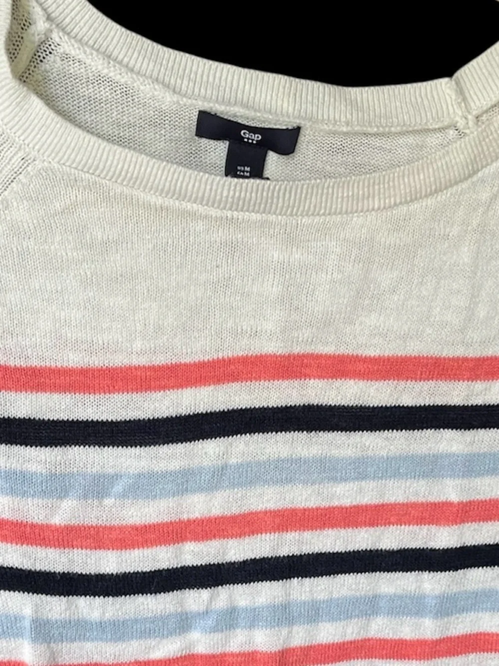 GUC GAP Striped Knit Long Sleeve Crewneck Sweater